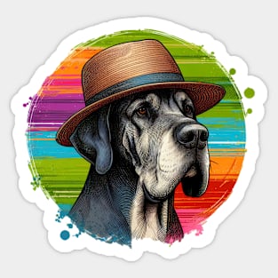 Great Dane Art Sticker